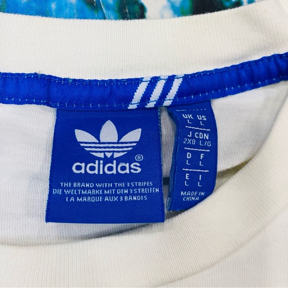 ADIDAS 3 Stripes/Bikini Girls SHIRT slim Large unisex - Picture 2 of 4